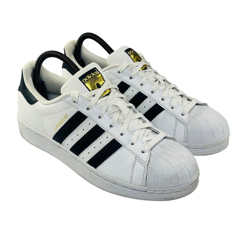Adidas Originals Superstar Sneakers‎ Mens 8 White Black Gold